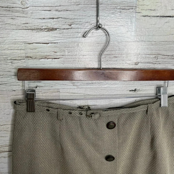 Vintage savannah button up belt cream skirt 9 - Picture 5 of 11